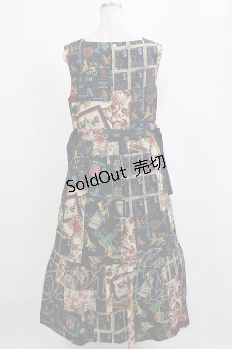 画像3: Jane Marple / All You Need Is Loveタブリエドレス  ネイビー H-26-01-25-011-JM-OP-KB-ZH (3)