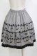 画像3: Jane Marple / Musical Noteギャザースカート M グレー H-26-01-25-015-JM-SK-KB-ZH (3)
