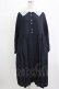 画像1: Jane Marple / Dobby cloth teardrop lace collar dress  ネイビー H-26-01-25-018-JM-OP-KB-ZH (1)