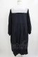画像3: Jane Marple / Dobby cloth teardrop lace collar dress  ネイビー H-26-01-25-018-JM-OP-KB-ZH (3)