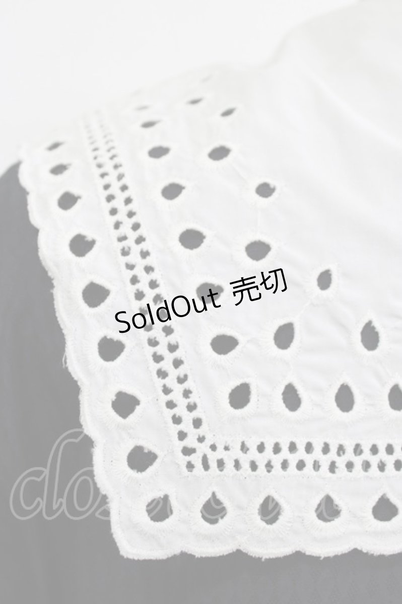 画像4: Jane Marple / Dobby cloth teardrop lace collar dress  ネイビー H-26-01-25-018-JM-OP-KB-ZH (4)