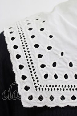 画像4: Jane Marple / Dobby cloth teardrop lace collar dress  ネイビー H-26-01-25-018-JM-OP-KB-ZH