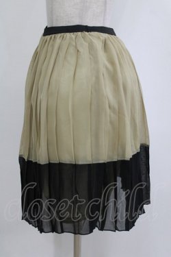 画像2: MARBLE / 配色ペチコート  ベージュカーキ H-26-01-25-019-GO-SK-KB-ZH