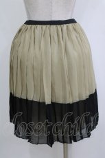 画像3: MARBLE / 配色ペチコート  ベージュカーキ H-26-01-25-019-GO-SK-KB-ZH (3)