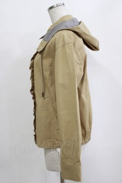 画像2: Jane Marple / CORDURA twill hooded blouson  beige×monotone check H-26-01-25-021-JM-JA-KB-ZH