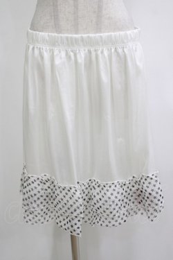 画像1: MARBLE / スターフリルペチコート M-3L 白 H-26-01-25-022-GO-SK-KB-ZH