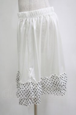 画像2: MARBLE / スターフリルペチコート M-3L 白 H-26-01-25-022-GO-SK-KB-ZH