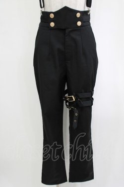 画像4: Castle Too / サスベルト付きパンツ M 黒 H-26-01-25-024-PU-PA-KB-ZH