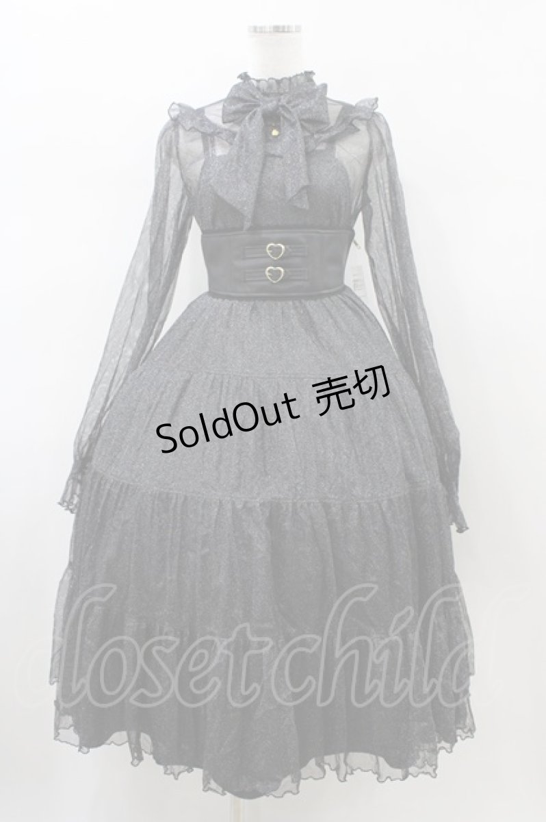 画像1: Angelic Pretty / Charming Girlワンピース(チュール) Free ブラック H-26-01-26-031-AP-OP-NS-ZH (1)