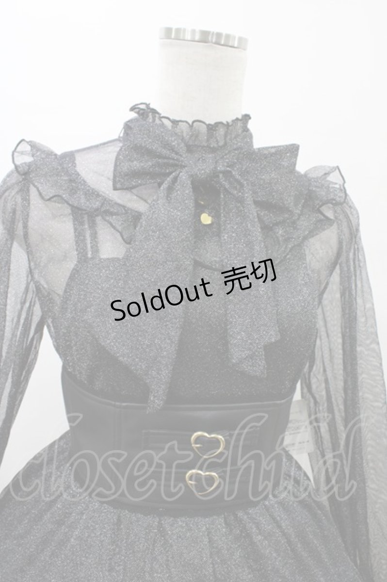 画像4: Angelic Pretty / Charming Girlワンピース(チュール) Free ブラック H-26-01-26-031-AP-OP-NS-ZH (4)