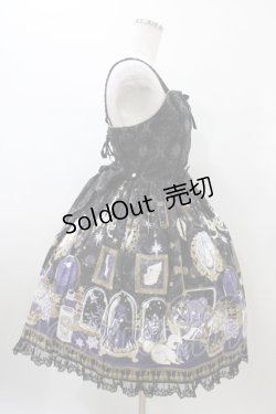 画像3: Angelic Pretty / メルカトル骨董品店編み上げジャンパースカートSet Free ブラック H-26-01-26-032-AP-OP-NS-ZH