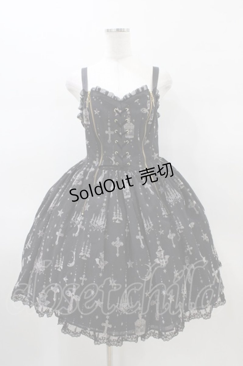 画像1: Angelic Pretty / Holy Lanternジャンパースカート Free ブラック H-26-01-26-033-AP-OP-NS-ZH (1)