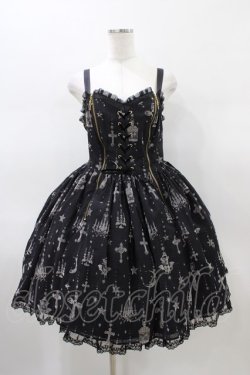 画像1: Angelic Pretty / Holy Lanternジャンパースカート Free ブラック H-26-01-26-033-AP-OP-NS-ZH