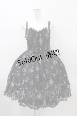 画像1: Angelic Pretty / Holy Lanternジャンパースカート Free ブラック H-26-01-26-033-AP-OP-NS-ZH