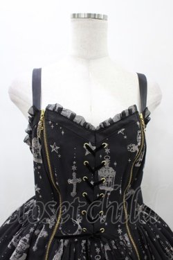 画像4: Angelic Pretty / Holy Lanternジャンパースカート Free ブラック H-26-01-26-033-AP-OP-NS-ZH