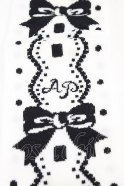 画像2: Angelic Pretty / キャンパスGirl Setのオーバーニー  オフ/ブラック H-26-01-26-004-AP-ZA-NS-ZH