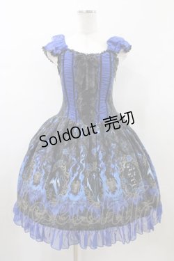 画像1: ALICE and the PIRATES / フリル袖ジャンパースカート(Maleficent) Free ブルー H-26-01-26-037-PA-OP-NS-ZH