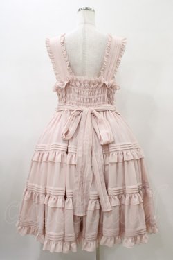 画像2: metamorphose / 【プラスサイズ】ピンタックティアードジャンパースカート プラスサイズ ピンク H-26-01-26-039-ME-OP-NS-ZH