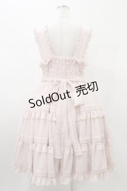 画像2: metamorphose / 【プラスサイズ】ピンタックティアードジャンパースカート プラスサイズ ピンク H-26-01-26-039-ME-OP-NS-ZH