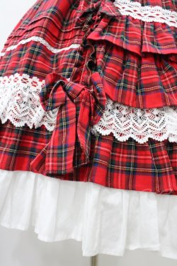 画像5: Angelic Pretty / Sweetフリルジャンパースカート(タータン)  レッド H-26-01-26-040-AP-OP-NS-ZH