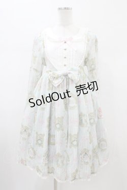 画像1: Angelic Pretty / Upside Down Story アリス ワンピース L サックス H-26-01-26-044-AP-OP-NS-ZH