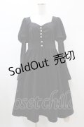 To Alice / ベルベットワンピース M ブラック H-26-01-26-048-LO-OP-NS-ZH