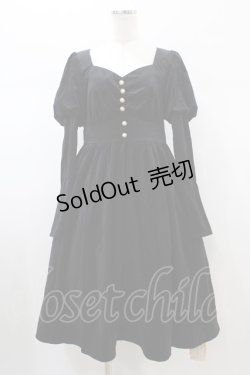 画像1: To Alice / ベルベットワンピース M ブラック H-26-01-26-048-LO-OP-NS-ZH