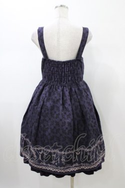 画像2: axes femme / ダークオーナメント柄ワンピース M パープル H-26-01-26-050-AX-OP-NS-ZH