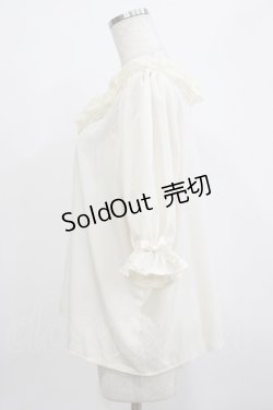 画像2: m petit by misako / MSKデシンレースエリブラウス L 生成り H-26-01-26-1029-LO-BL-NS-ZH