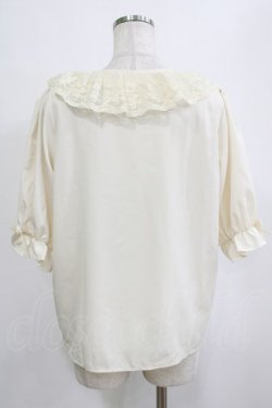 画像3: m petit by misako / MSKデシンレースエリブラウス L 生成り H-26-01-26-1029-LO-BL-NS-ZH