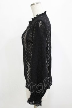 画像2: m petit by misako / レースインナートップス L ブラック H-26-01-26-1036-LO-TO-NS-ZH