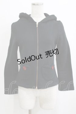 画像1: BABY,THE STARS SHINE BRIGHT / おとぎの森のローズパーカー Free ブラック H-26-01-26-1038-BA-TO-NS-ZH