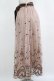 画像2: axes femme / チュールカラー刺繍スカート M ブラウン H-26-01-26-1004-AX-SK-YZ-ZH (2)