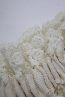 画像2: m petit by misako / AMフリル2Pシュシュ  生成り H-26-01-26-1047-LO-ZA-NS-ZH