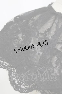 画像2: m petit by misako / AMレースツケエリ  ブラック H-26-01-26-1048-LO-ZA-NS-ZH