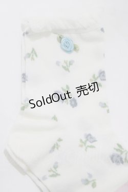 画像2: m petit by misako / ECAMCSバラモチーフ  オフ/サックス H-26-01-26-1049-LO-ZA-NS-ZH