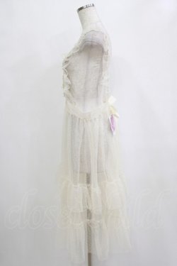 画像2: m petit by misako / TT*AOKドットリボンエプロン M アイボリー H-26-01-26-1005-LO-OP-NS-ZH
