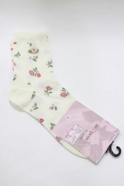 画像1: m petit by misako / ECAMCSバラモチーフ  オフ/ピンク H-26-01-26-1050-LO-ZA-NS-ZH