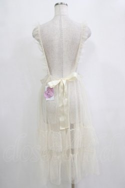 画像3: m petit by misako / TT*AOKドットリボンエプロン M アイボリー H-26-01-26-1005-LO-OP-NS-ZH