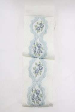 画像2: m petit by misako / ECAMOVKバラレースソックス  オフ/サックス H-26-01-26-1056-LO-ZA-NS-ZH