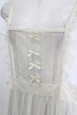 画像4: m petit by misako / TT*AOKドットリボンエプロン M アイボリー H-26-01-26-1005-LO-OP-NS-ZH