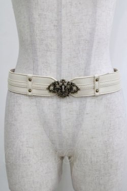 画像1: Kurumi Collaboration / マリンシークレット鍵穴ベルト Free アイボリー H-26-01-26-1067-GO-ZA-NS-ZH