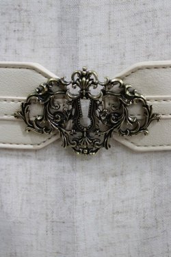 画像2: Kurumi Collaboration / マリンシークレット鍵穴ベルト Free アイボリー H-26-01-26-1067-GO-ZA-NS-ZH