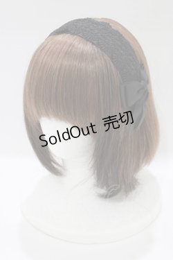 画像1: m petit by misako / TT*AMレースカチューシャ  ブラック H-26-01-26-1068-LO-AC-NS-ZH