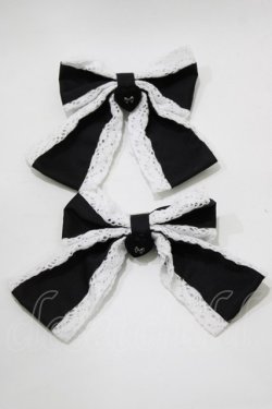 画像2: Eri Aino's collaboration / AE*2Pリボンクリップ  ブラック H-26-01-26-1071-PU-AC-NS-ZH