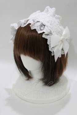 画像1: Lovely Tency / 眞白ありす/ヘッドドレス  オフ H-26-01-26-1075-GO-AC-NS-ZH