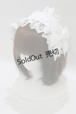 画像1: Lovely Tency / 眞白ありす/ヘッドドレス  オフ H-26-01-26-1075-GO-AC-NS-ZH