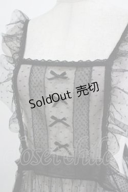 画像4: m petit by misako / TT*AOKドットリボンエプロン M ブラック H-26-01-26-1006-LO-OP-NS-ZH