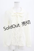 Ank Rouge / ボウタイブラウス M アイボリー H-26-01-26-1008-CA-BL-NS-ZH