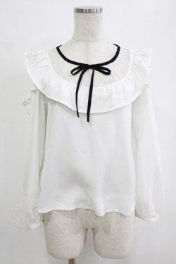 画像1: evelyn / フリルオフショルブラウス Free オフ H-26-01-26-1009-LO-BL-NS-ZH